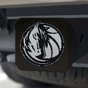 Dallas Mavericks Black Metal Hitch Cover with Metal Chrome 3D Emblem, 21012