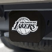Los Angeles Lakers Black Metal Hitch Cover with Metal Chrome 3D Emblem, 21013