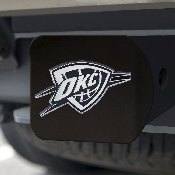 Oklahoma City Thunder Black Metal Hitch Cover with Metal Chrome 3D Emblem, 21016