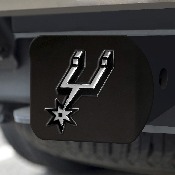 San Antonio Spurs Black Metal Hitch Cover with Metal Chrome 3D Emblem, 21019