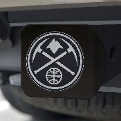 Denver Nuggets Black Metal Hitch Cover with Metal Chrome 3D Emblem, 21022