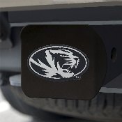 Missouri Tigers Black Metal Hitch Cover with Metal Chrome 3D Emblem, 21040