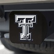 Texas Tech Red Raiders Black Metal Hitch Cover with Metal Chrome 3D Emblem, 21052