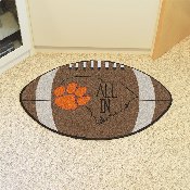 Clemson Tigers Southern Style Football Rug - 20.5in. x 32.5in., 21091