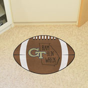 Georgia Tech Yellow Jackets Southern Style Football Rug - 20.5in. x 32.5in., 21111
