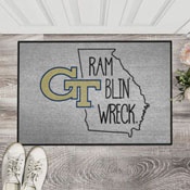 Georgia Tech Yellow Jackets Southern Style Starter Mat Accent Rug - 19in. x 30in., 21112