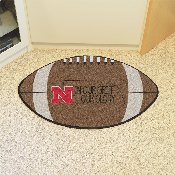 Nebraska Cornhuskers Southern Style Football Rug - 20.5in. x 32.5in., 21171
