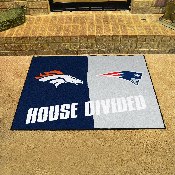 NFL House Divided - Broncos / Steelers House Divided Rug - 34 in. x 42.5 in. - House Divided, 21257