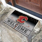 Calgary Flames Rubber Door Mat - 18in. x 30in., 21265