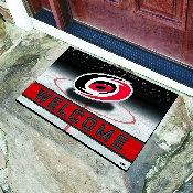 Carolina Hurricanes Rubber Door Mat - 18in. x 30in., 21266
