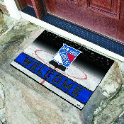New York Rangers Rubber Door Mat - 18in. x 30in., 21280
