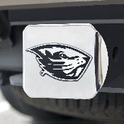 Oregon State Beavers Chrome Metal Hitch Cover with Chrome Metal 3D Emblem, 21324