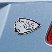 Kansas City Chiefs 3D Chrome Metal Emblem, 21375