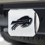 Buffalo Bills Chrome Metal Hitch Cover with Chrome Metal 3D Emblem, 21495