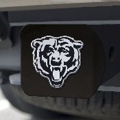 Chicago Bears Black Metal Hitch Cover with Metal Chrome 3D Emblem, 21503