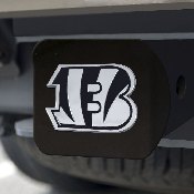 Cincinnati Bengals Black Metal Hitch Cover with Metal Chrome 3D Emblem, 21506