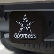 Dallas Cowboys Black Metal Hitch Cover with Metal Chrome 3D Emblem, 21514