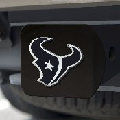 Houston Texans Black Metal Hitch Cover with Metal Chrome 3D Emblem, 21530