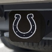 NFL - Indianapolis Colts Hitch Cover - Chrome on Black 3.4