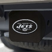 New York Jets Black Metal Hitch Cover with Metal Chrome 3D Emblem, 21568