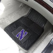 Northwestern Wildcats Heavy Duty Car Mat Set - 2 Pieces, 21651