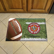 Louisiana-Lafayette Ragin' Cajuns Rubber Scraper Door Mat, 21661