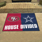NFL House Divided - 49ers / Cowboys House Divided Rug - 34 in. x 42.5 in. - House Divided, 21677