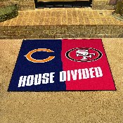 House Divided - Bears / 49ers House Divided Rug - 34 in. x 42.5 in. - House Divided, 21860