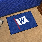 Chicago Cubs Starter Mat Accent Rug - 19in. x 30in. - W Flag Alternate Logo, 21898