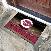 Cincinnati Reds Rubber Door Mat - 18in. x 30in., 21915