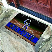 Colorado Rockies Rubber Door Mat - 18in. x 30in., 21917