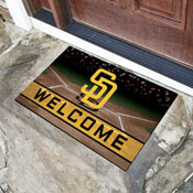 San Diego Padres Rubber Door Mat - 18in. x 30in., 21931