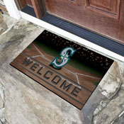 Seattle Mariners Rubber Door Mat - 18in. x 30in., 21933