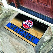 Detroit Pistons Rubber Door Mat - 18in. x 30in., 21948