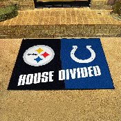 NFL - Steelers - Colts House Divided Rug 33.75"x42.5", 22006