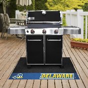 Delaware Blue Hens Vinyl Grill Mat - 26in. x 42in., 22007