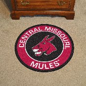 Central Missouri Mules Roundel Rug - 27in. Diameter, 22133