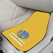 Golden State Warriors 2017 NBA Champions Front Carpet Car Mat Set - 2 Pieces, 22290