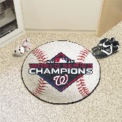 Washington Nationals 2019 World Series Champions Baseball Rug - 27in. Diameter, 22302
