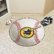 San Diego Padres Baseball Rug - 27in. Diameter - Swinging Friar Jersey Sleeve Logo, 22335