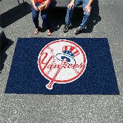 New York Yankees Ulti-Mat Rug - 5ft. x 8ft. - Circular Yankees Primary Logo, 22341
