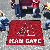 Arizona Diamondbacks Man Cave Tailgater Rug - 5ft. x 6ft. - A Primary Cap Logo, 22373