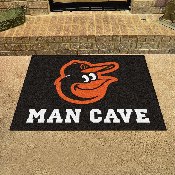 Baltimore Orioles Man Cave All-Star Rug - 34 in. x 42.5 in., 22380