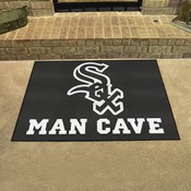 Chicago White Sox Man Cave All-Star Rug - 34 in. x 42.5 in. - Sox Primary Cap Logo, 22392