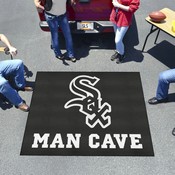 Chicago White Sox Man Cave Tailgater Rug - 5ft. x 6ft. - Sox Primary Cap Logo, 22393