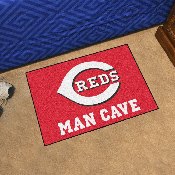 Cincinnati Reds Man Cave Starter Mat Accent Rug - 19in. x 30in. - C Reds Primary Logo, 22395