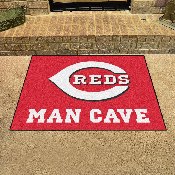 Cincinnati Reds Man Cave All-Star Rug - 34 in. x 42.5 in. - C Reds Primary Logo, 22396