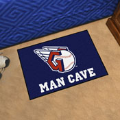Cleveland Guardians Man Cave Starter Mat Accent Rug - 19in. x 30in. - Guardians Fastball Primary Logo, 22399