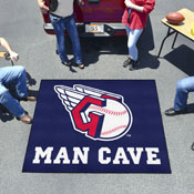 Cleveland Guardians Man Cave Tailgater Rug - 5ft. x 6ft. - Guardians Fastball Primary Logo, 22401