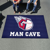 Cleveland Guardians Man Cave Ulti-Mat Rug - 5ft. x 8ft. - Guardians Fastball Primary Logo, 22402